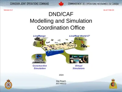 DND/CAF Modelling and Simulation Coordination