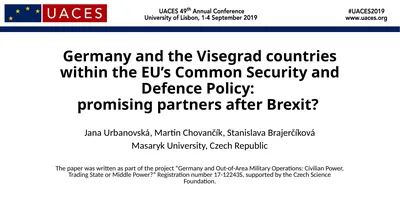 Germany and the Visegrad countries within the EU’s