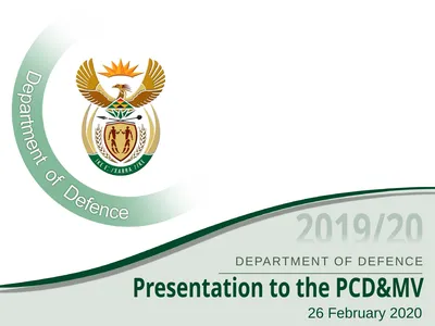 Presentation to the PCD&MV 26 February 2020