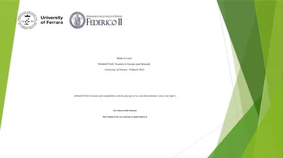 Made to Last? Windfall Profit Taxation in Europe