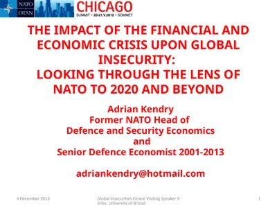 THE IMPACT OF THE FINANCIAL AND ECONOMIC CRISIS