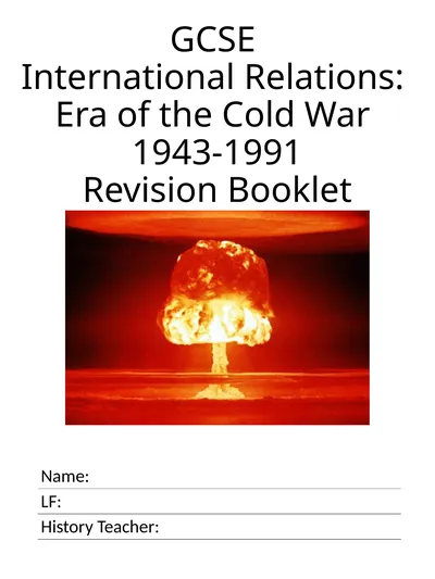 GCSE International Relations: Era of the Cold War
