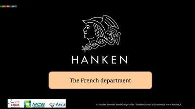 © Hanken Svenska handelshögskolan / Hanken School