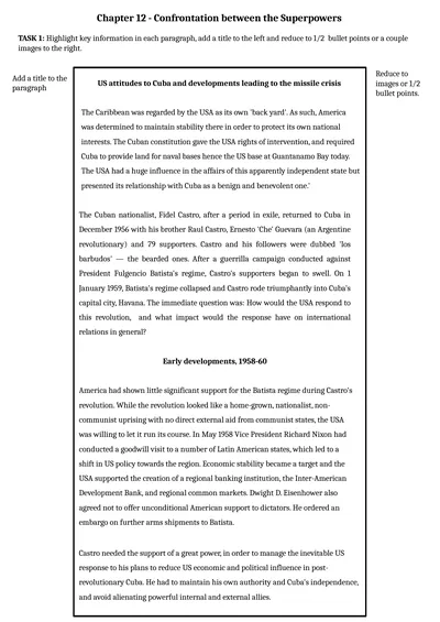 Chapter 12 - Confrontation between the Superpowers