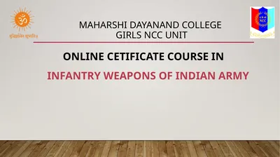 MAHARSHI DAYANAND COLLEGE GIRLS ncC UNIT ONLINE