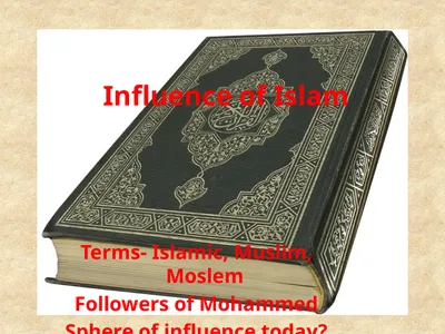 Influence of Islam Terms- Islamic, Muslim, Moslem
