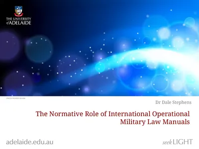 The Normative Role of International Operational