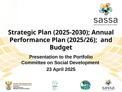 Strategic Plan (2025-2030); Annual Performance