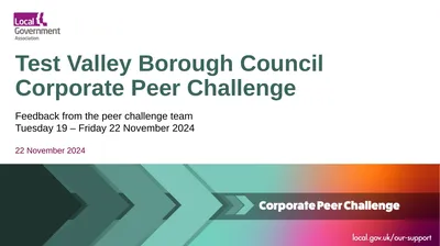 Test Valley Borough Council Corporate Peer