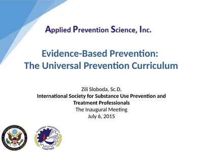 Evidence-Based Prevention: The Universal