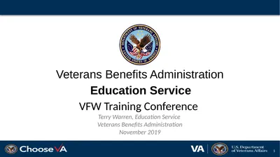 VFW Training Conference Terry Warren, Education