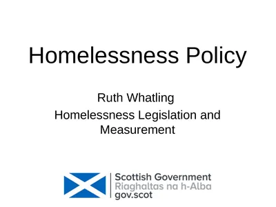 Homelessness Policy Ruth Whatling Homelessness