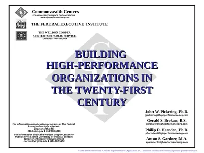 THE FEDERAL EXECUTIVE INSTITUTE Commonwealth