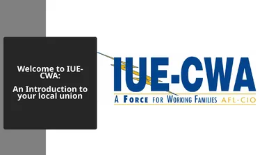 Welcome to IUE-CWA: An Introduction to your local