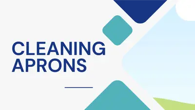 Cleaning aprons