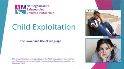 Child Exploitation The Power and Use of Language