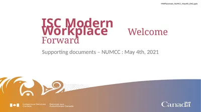 Supporting documents – NUMCC : May 4th, 2021 ISC