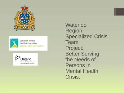 Waterloo Region Specialized Crisis Team Project: