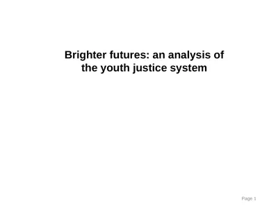 Page 1 Brighter futures: an analysis of the youth