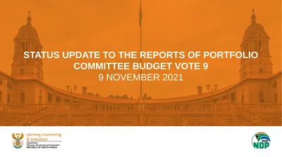 Status update to the Reports of Portfolio