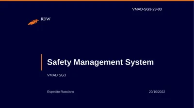Safety Management System Espedito Rusciano