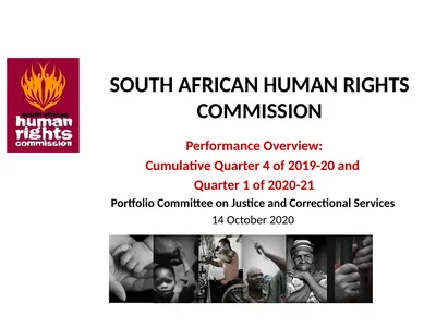 SOUTH AFRICAN HUMAN RIGHTS COMMISSION Performance