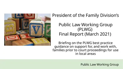 Public Law Working Group President of the Family