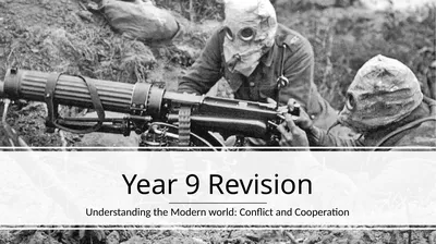 Year 9 Revision Understanding the Modern world: