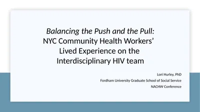 Balancing the Push and the Pull: NYC Community