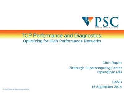 TCP Performance and Diagnostics: Optimizing for