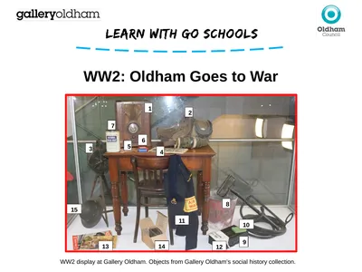 WW2: Oldham Goes to War WW2 display at Gallery