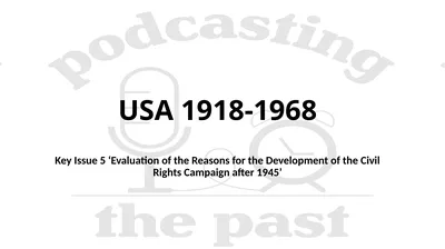 Key Issue 5 ‘Evaluation of the Reasons for the