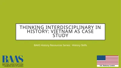 Thinking Interdisciplinary in history: Vietnam as