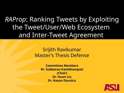 RAProp: Ranking Tweets by Exploiting the