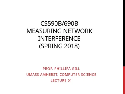 CS590B/690B measuring network interference (Spring