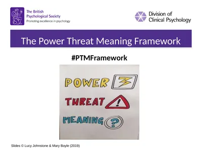 The Power Threat Meaning Framework #PTMFramework