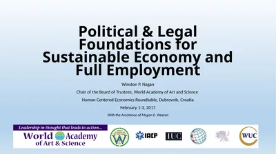 Political & Legal Foundations for Sustainable
