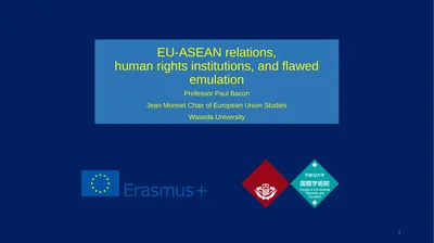 EU-ASEAN relations, human rights institutions, and