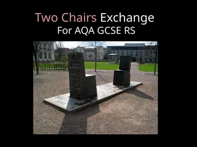 Two Chairs Exchange For AQA GCSE RS Lesson 3: