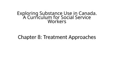 Exploring Substance Use in Canada. A Curriculum