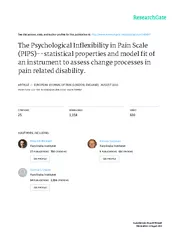 ThePsychologicalIn”exibilityinPainScale(PIPS)…Statisticalpro