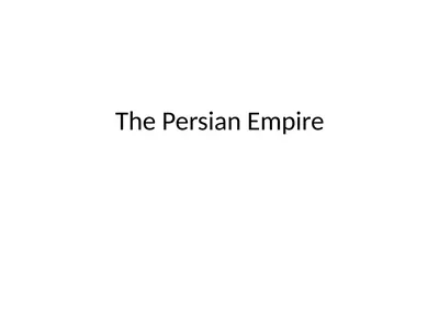 The Persian Empire California Standard 6.4.5