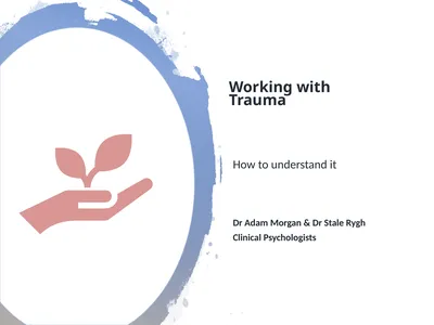 Working with Trauma How to understand it Dr Adam