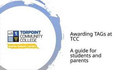 Awarding TAGs at TCC A guide for students and