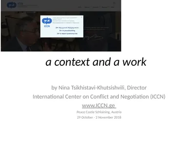 a context and a work by Nina