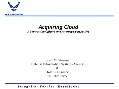 Acquiring Cloud A Contracting Officer’s and