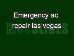 Emergency ac repair las vegas