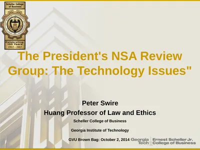 The President's NSA Review Group: The Technology