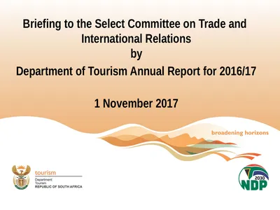 Briefing to the Select Committee on Trade and