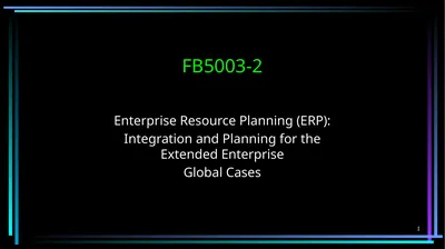 1 FB5003-2 Enterprise Resource Planning (ERP):
